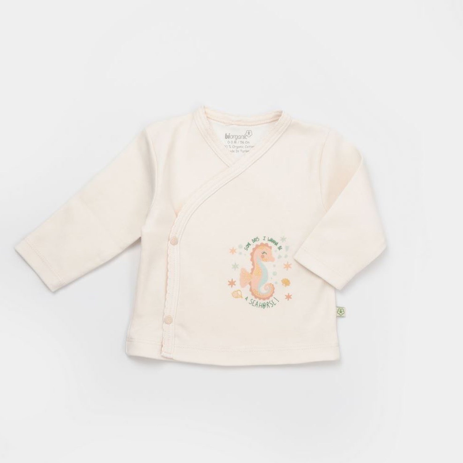 Biorganic Save The Seahorse 5'li Bebek Hastane Çıkış Seti Bej-Mint