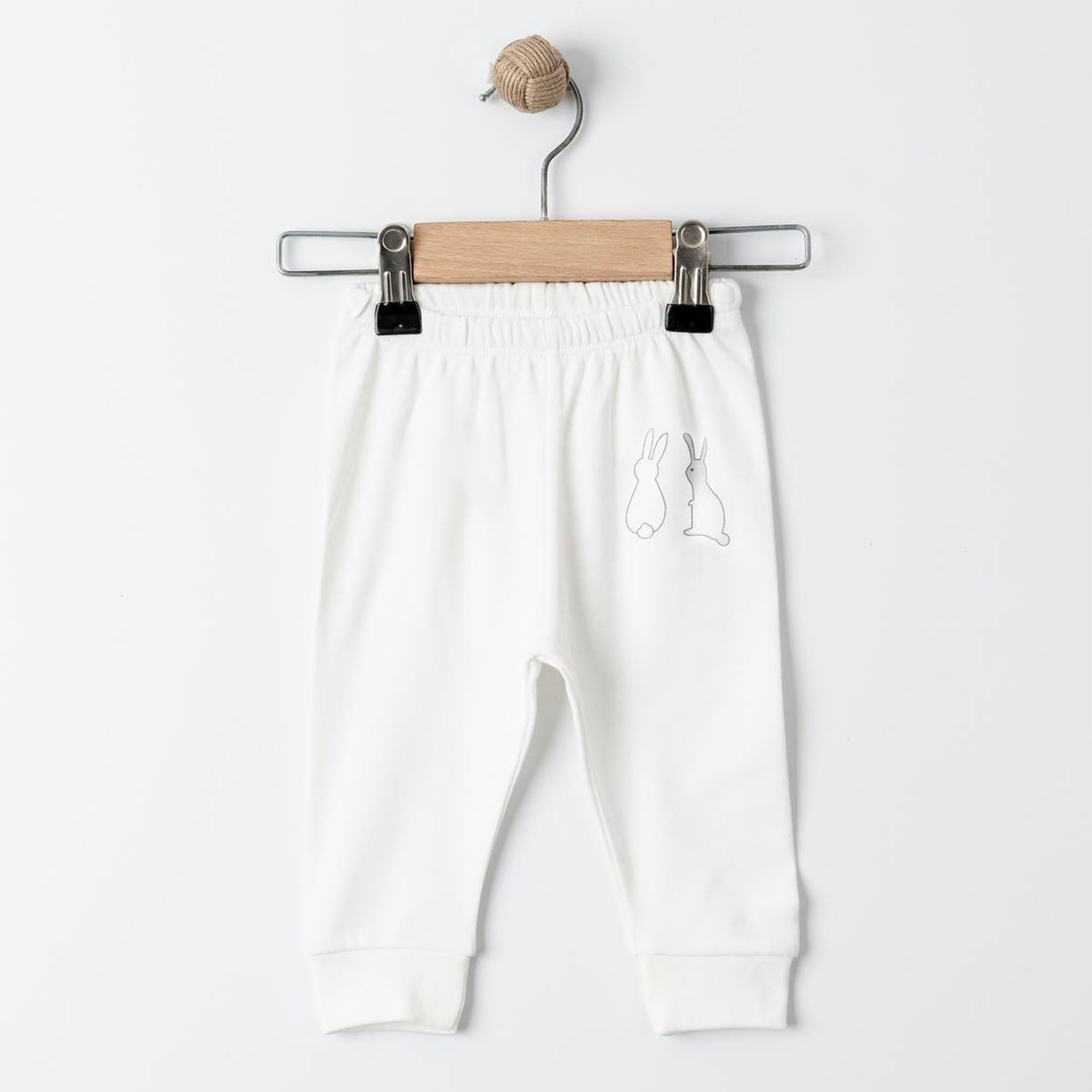 Tiffany Baby Rabbit Theme 3'lü Patiksiz Bebek Pantolonu 14006 Ekru