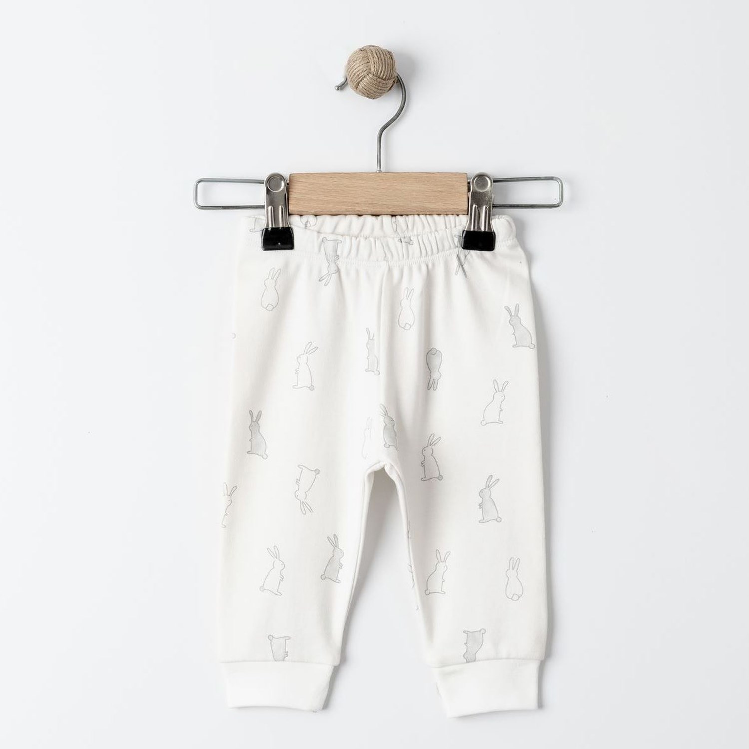 Tiffany Baby Rabbit Theme 3'lü Patiksiz Bebek Pantolonu 14006 Ekru