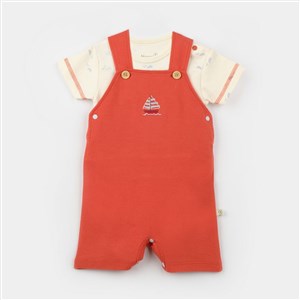 Biorganic Sun Lets Sail Bebek Slopet Tulum 60753 Ekru-Mavi