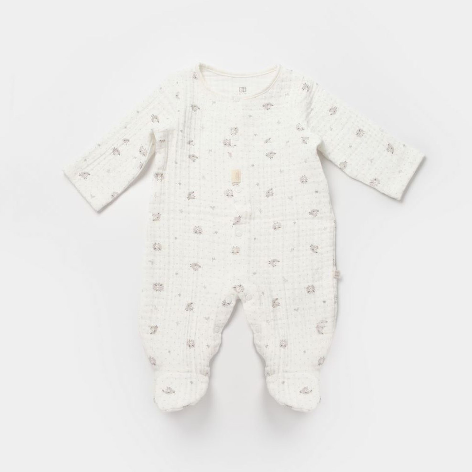 Bibaby Lamb Friends 4'lü Tulumlu Tüllü Set 62348 Gri