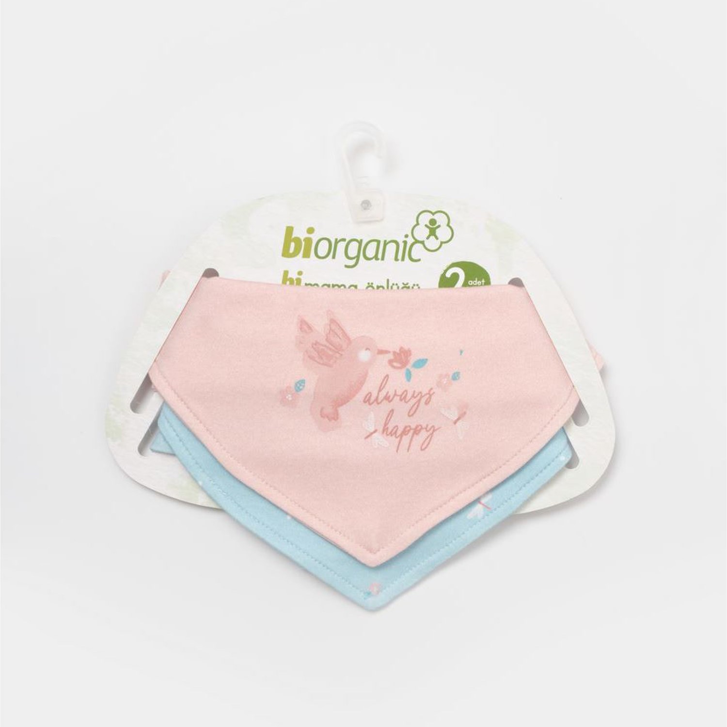 Biorganic Always Happy 2'li Fular 75189 Gül Kurusu-Mint