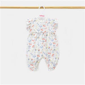 Tiffany Baby Sweat Theme Fırfırlı Atlet Tulum 11089 Kiremit
