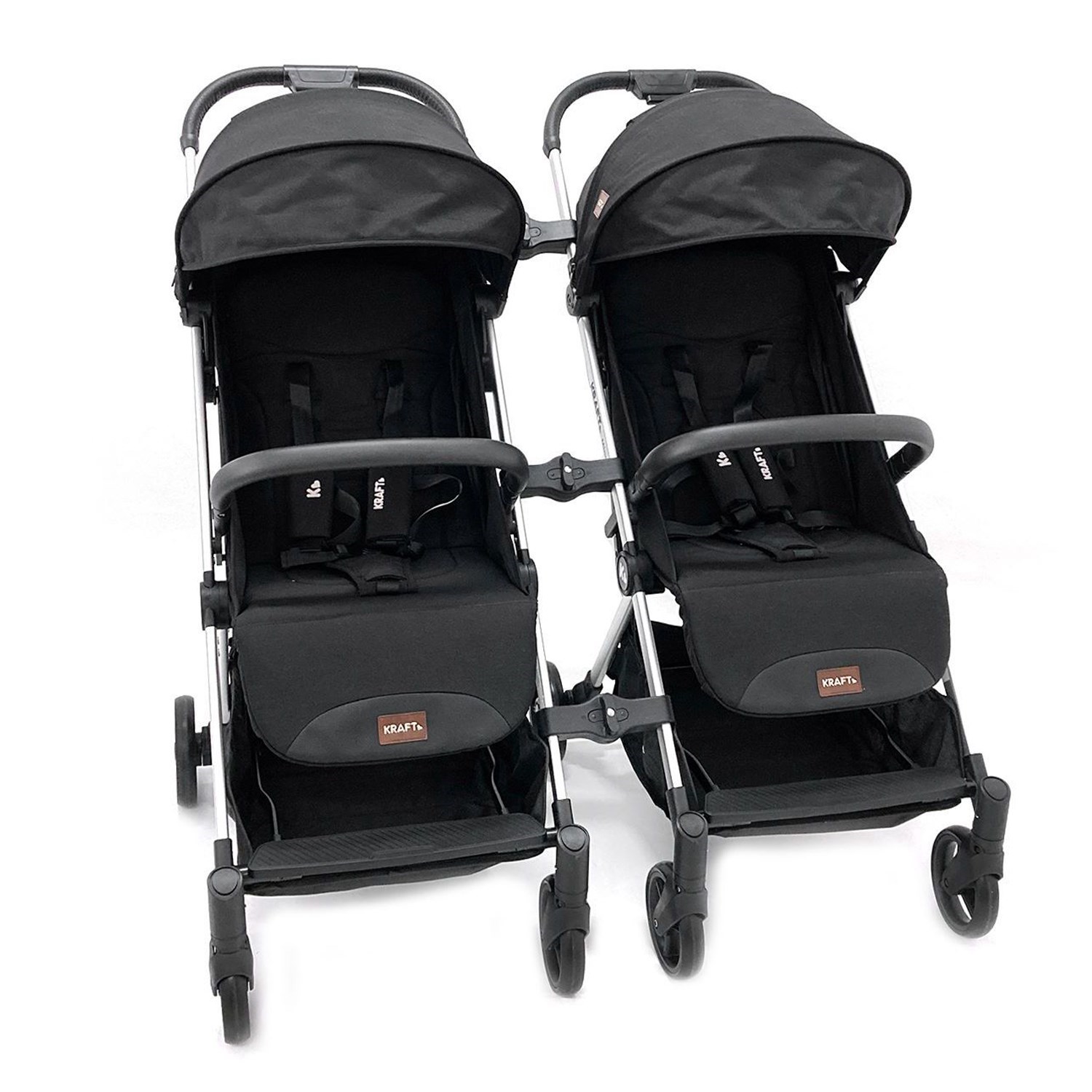 Kraft Minorca İkiz Bebek Arabası Black Melange