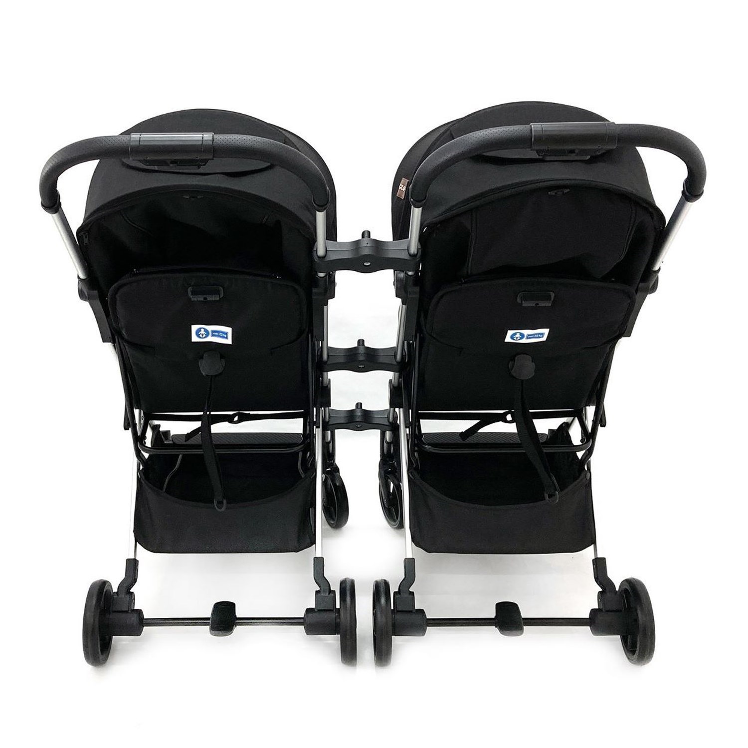 Kraft Minorca İkiz Bebek Arabası Black Melange