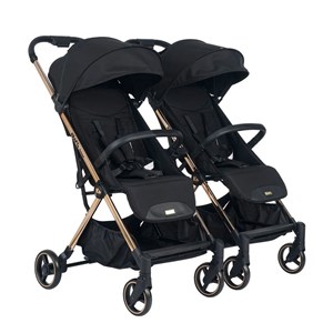 Kraft Balear İkiz Bebek Arabası Black - Champagne
