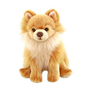 Animals Of The World Pomeranian Peluş Köpek 28 Cm 20909 Kahverengi