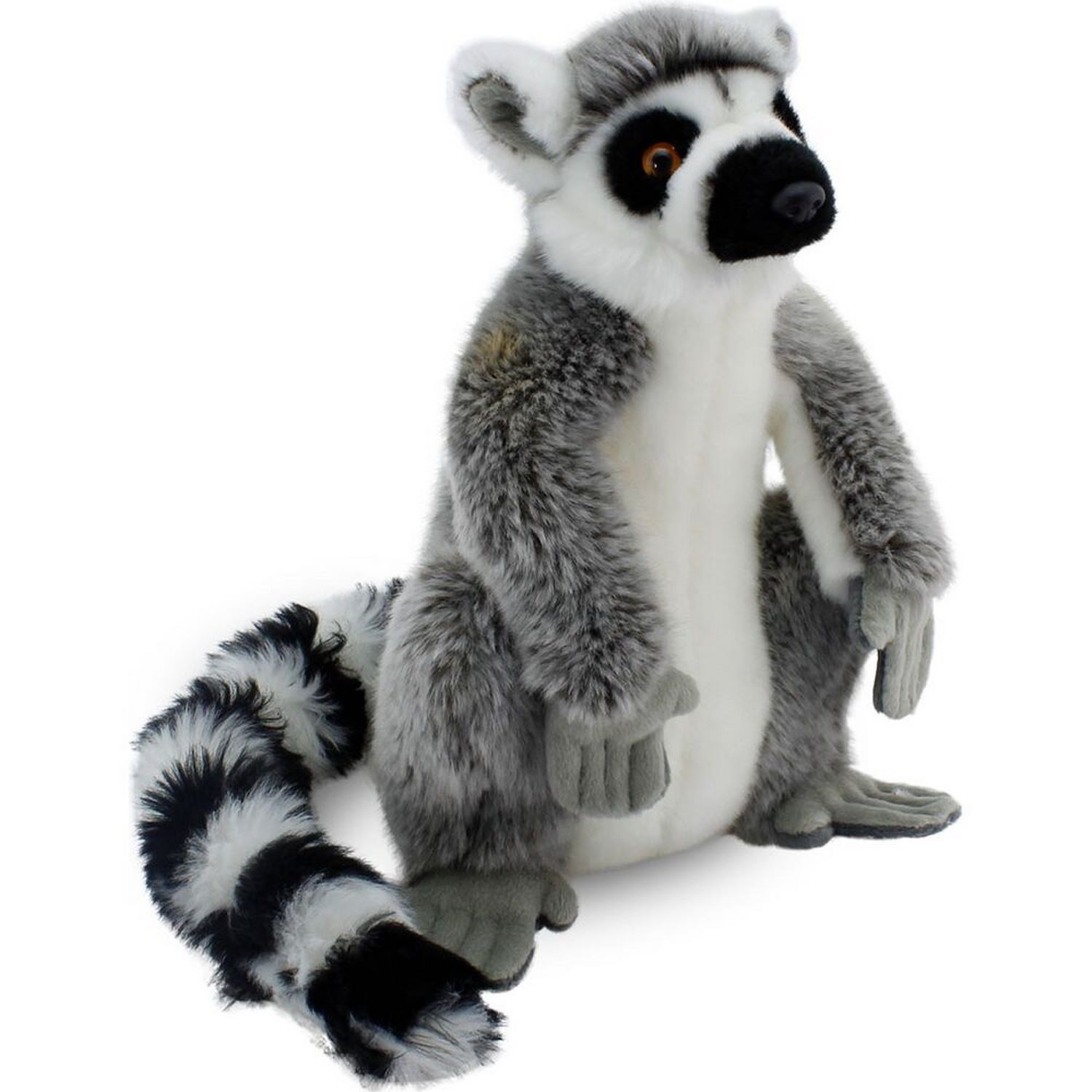Animals Of The World Peluş Oturan Lemur 28 Cm 20865 Gri