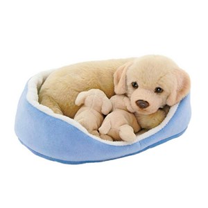 Animals Of The World Peluş Sepette Yavrulu Labrador 20896 Kahve