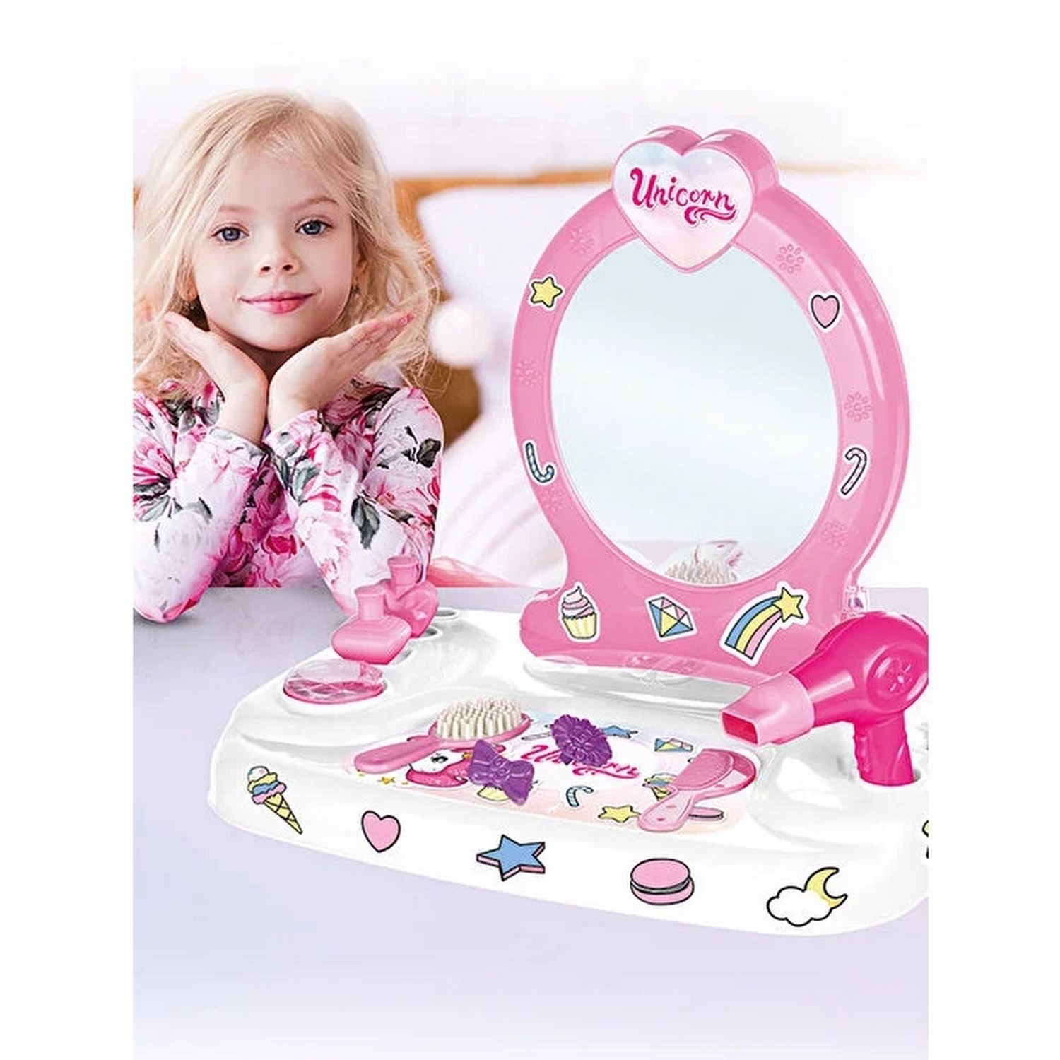 Dolu Unicorn Masa Üstü Güzellik Seti 2563D 