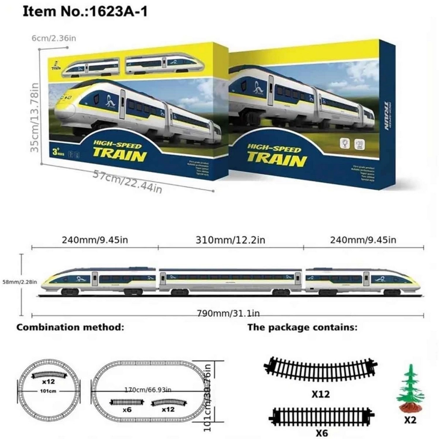Fenfa High Speed Pilli Tren Seti 1623A-1 