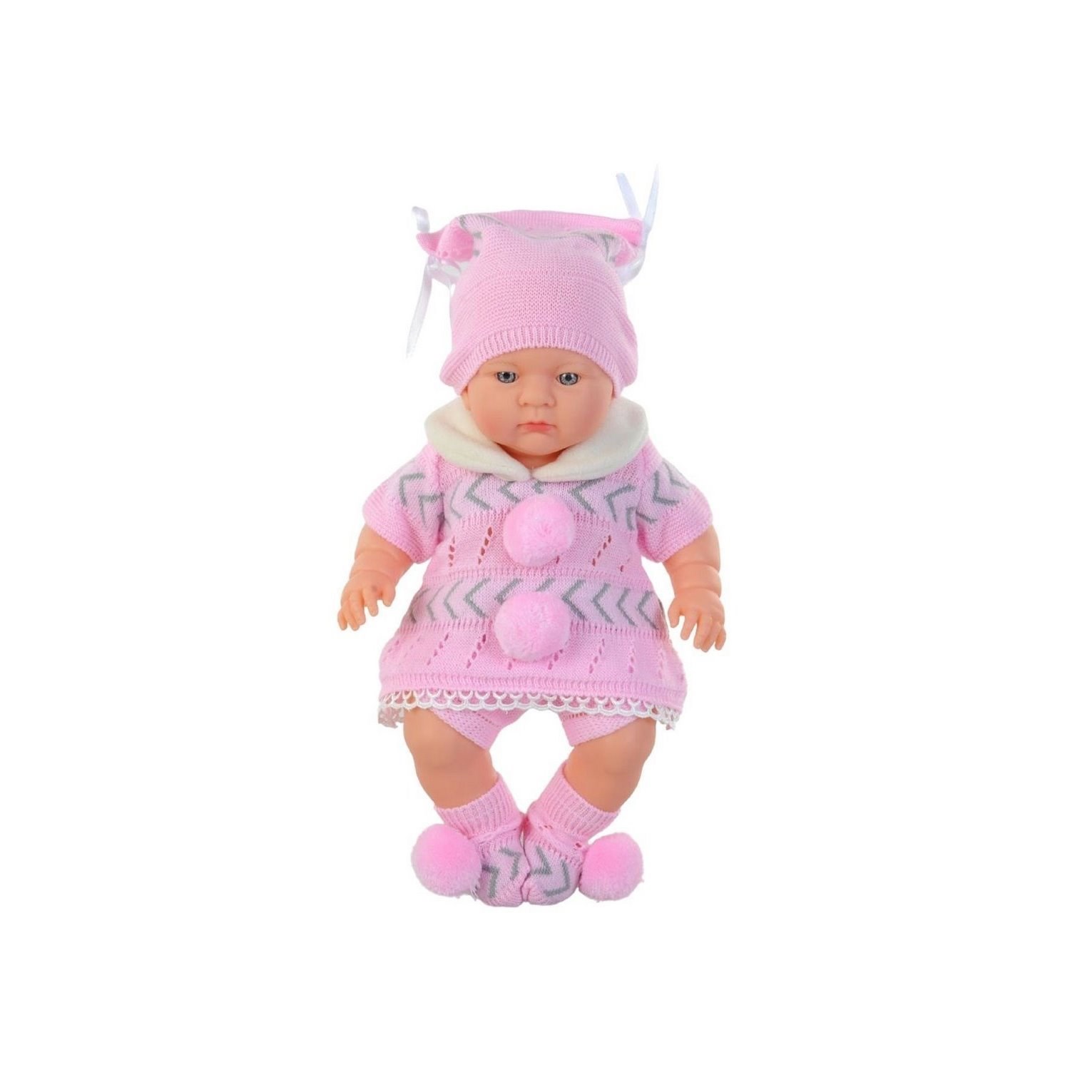 Galtoys Yeni Doğmuş Elbiseli Azra Bebek  Pembe-Yeşil