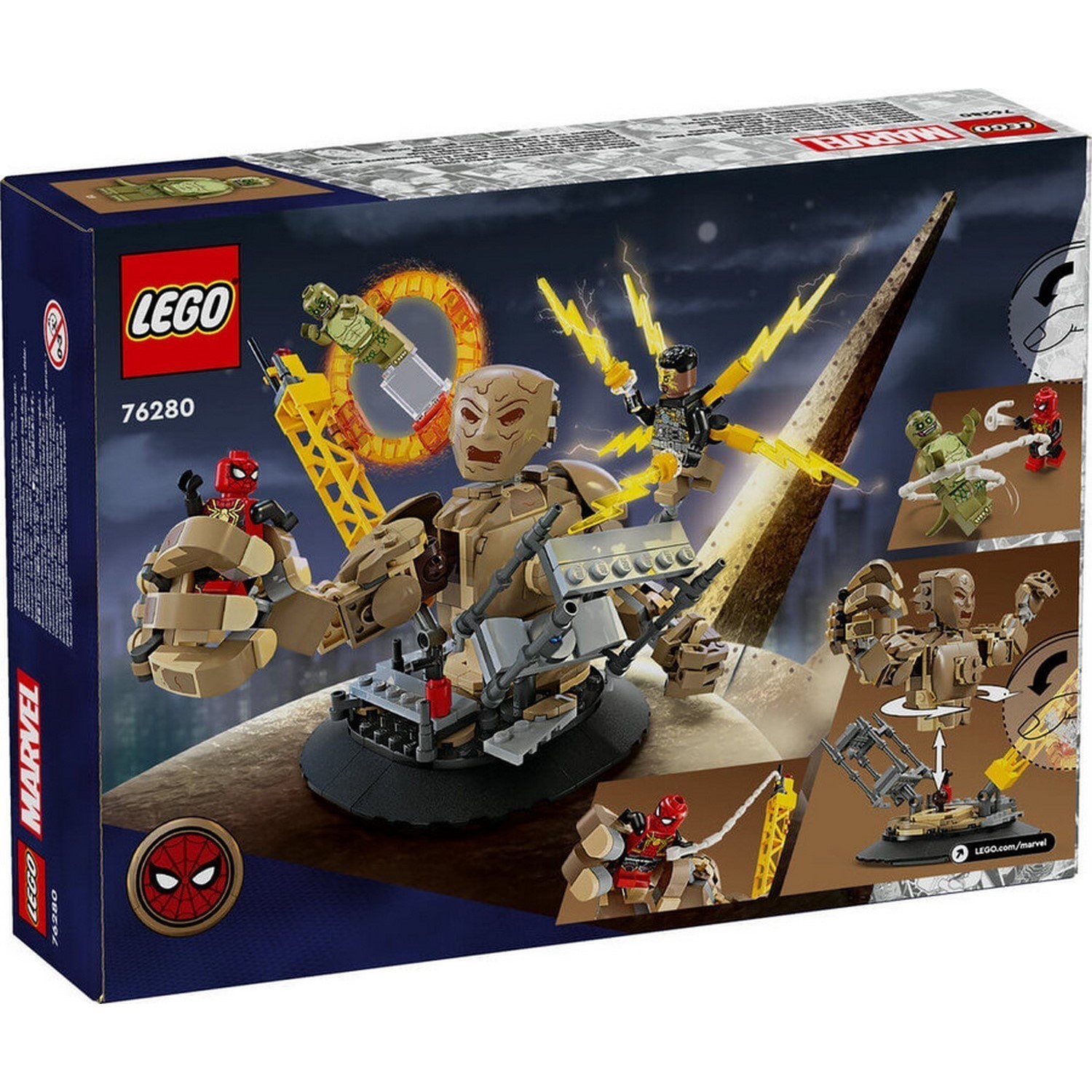 Lego Marvel Örümcek Adam Kum Adam'a Karşı 76280 
