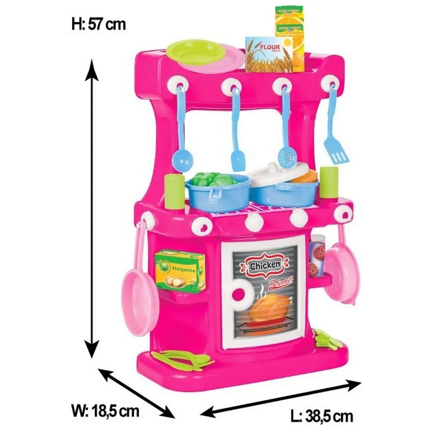 Pilsan Hamarat Mutfak Seti 03335 Pembe
