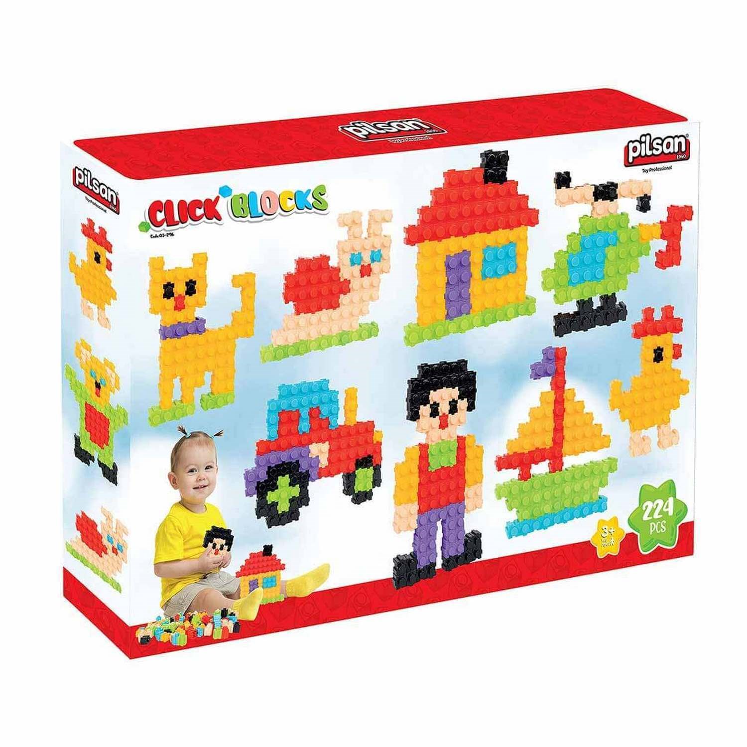 Pilsan Çıt Çıt Bloklar 200 Parça 03296 