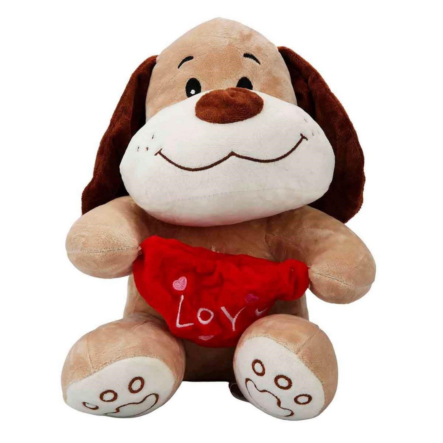 Puffy Friends Peluş Kalpli Köpek 30 Cm 3187 