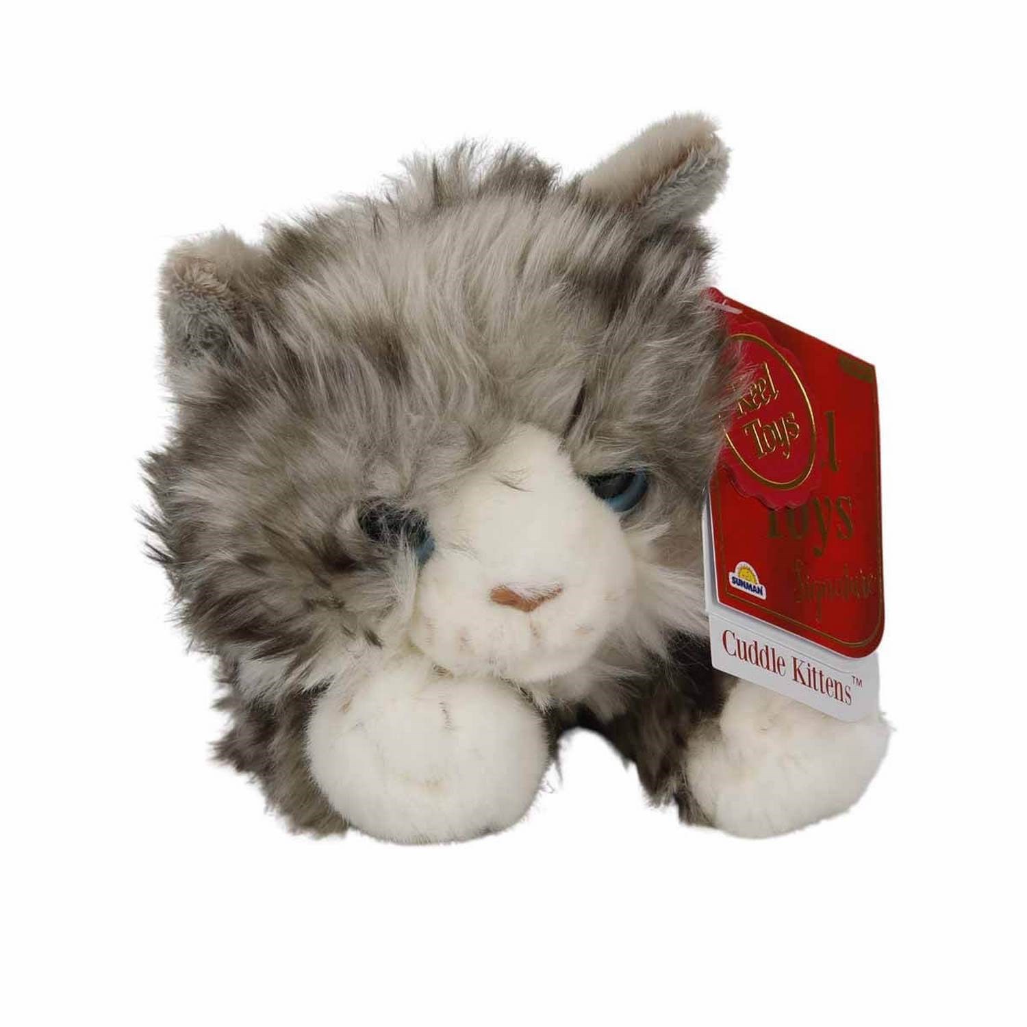 Sunman Peluş Kedi 25 Cm Gri
