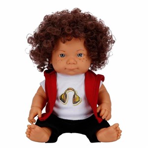 Dollz'n More Kıvırcık Saçlı Curly Bebek 35 Cm S01030151 Kırmızı