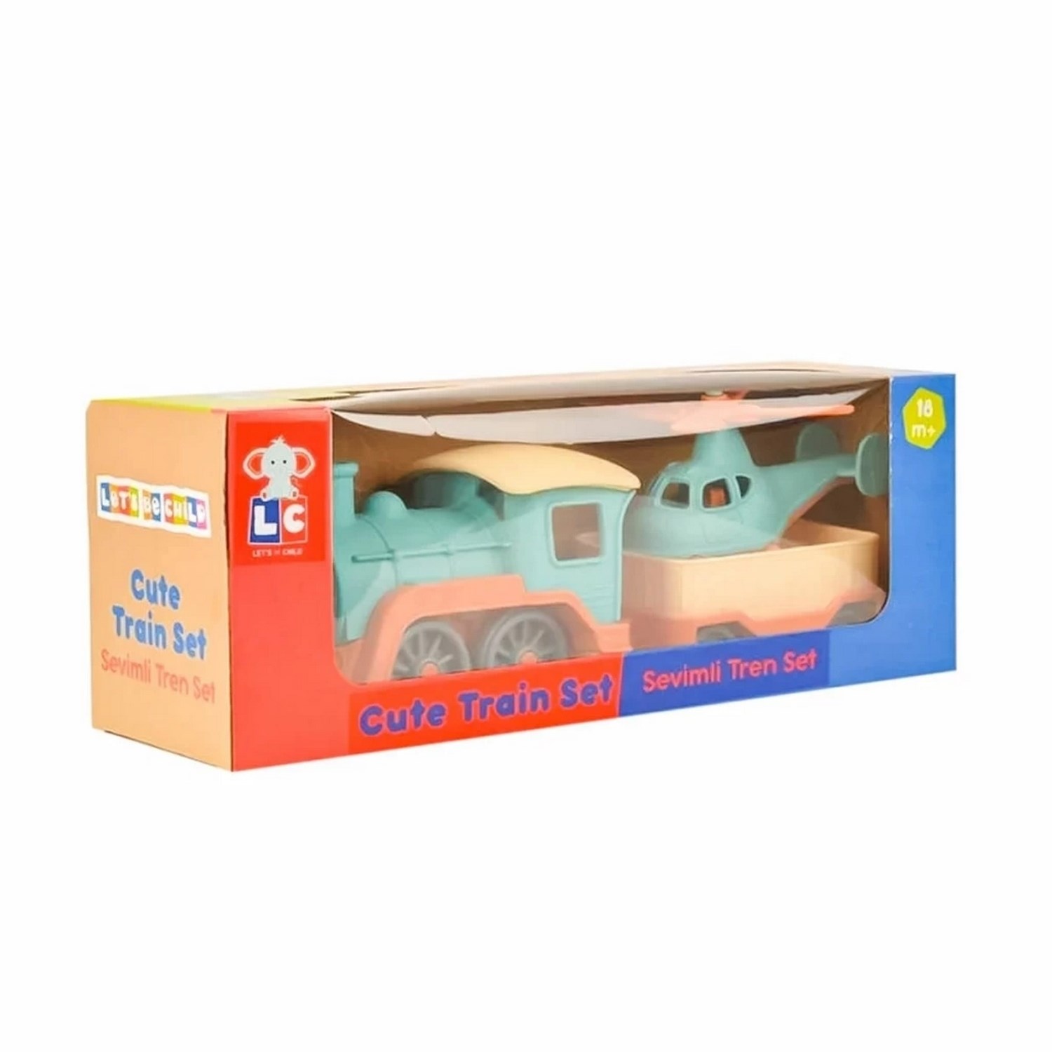 Let's Be Child Helikopterli Tren Yük Seti 31030 Krem