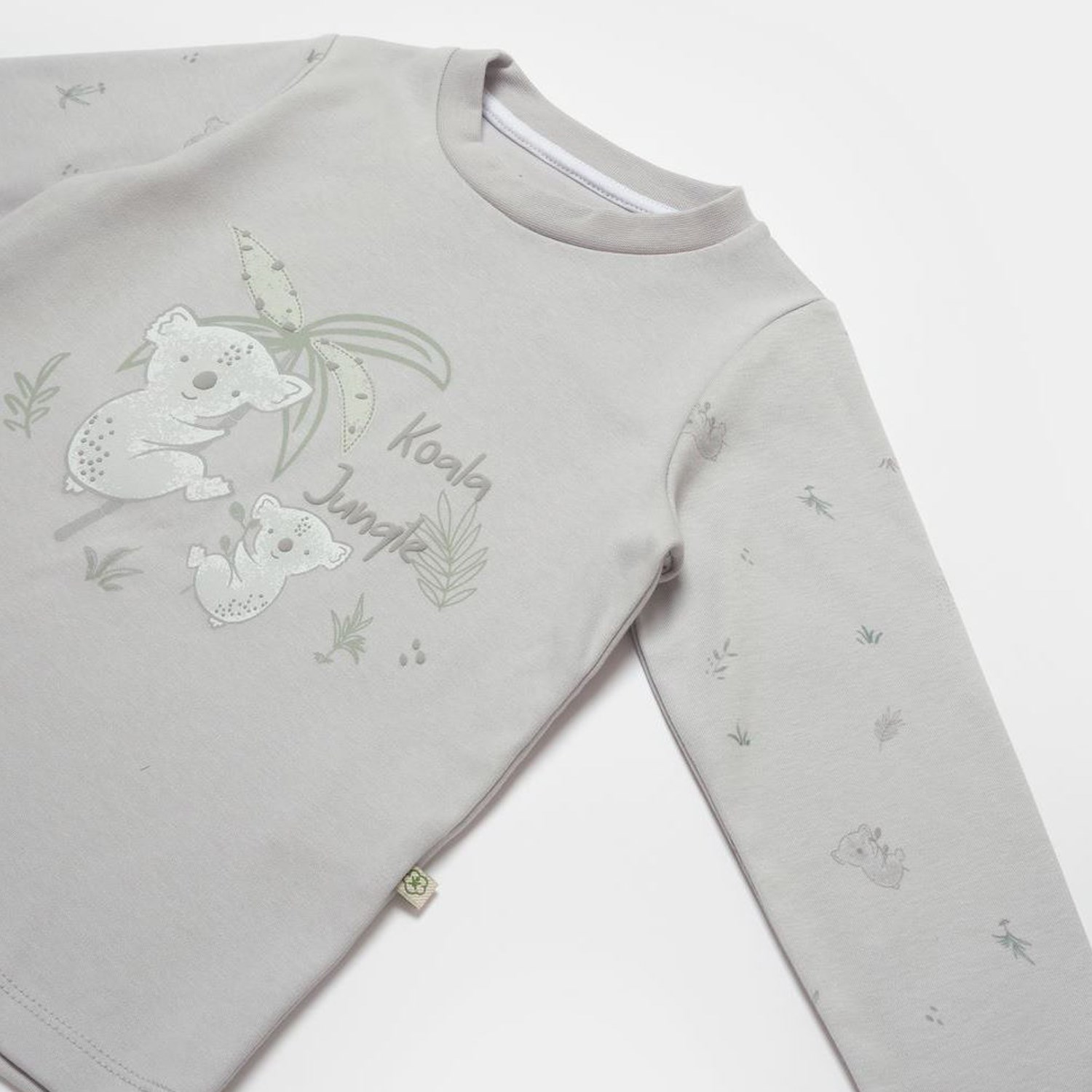 Biorganic Koala Jungle Pijama Takımı 59778 Gri