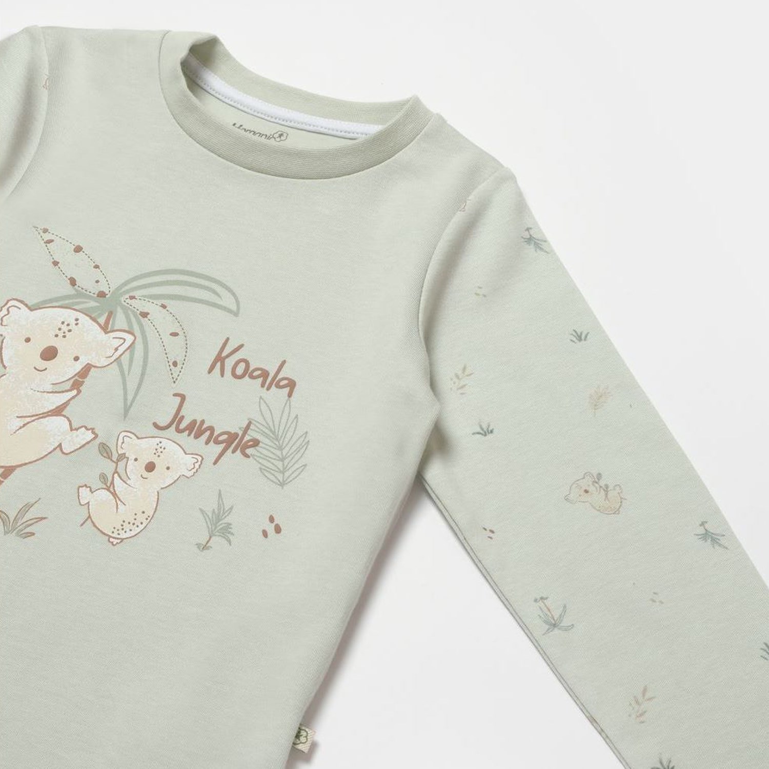 Biorganic Koala Jungle Pijama Takımı 59778 Mint