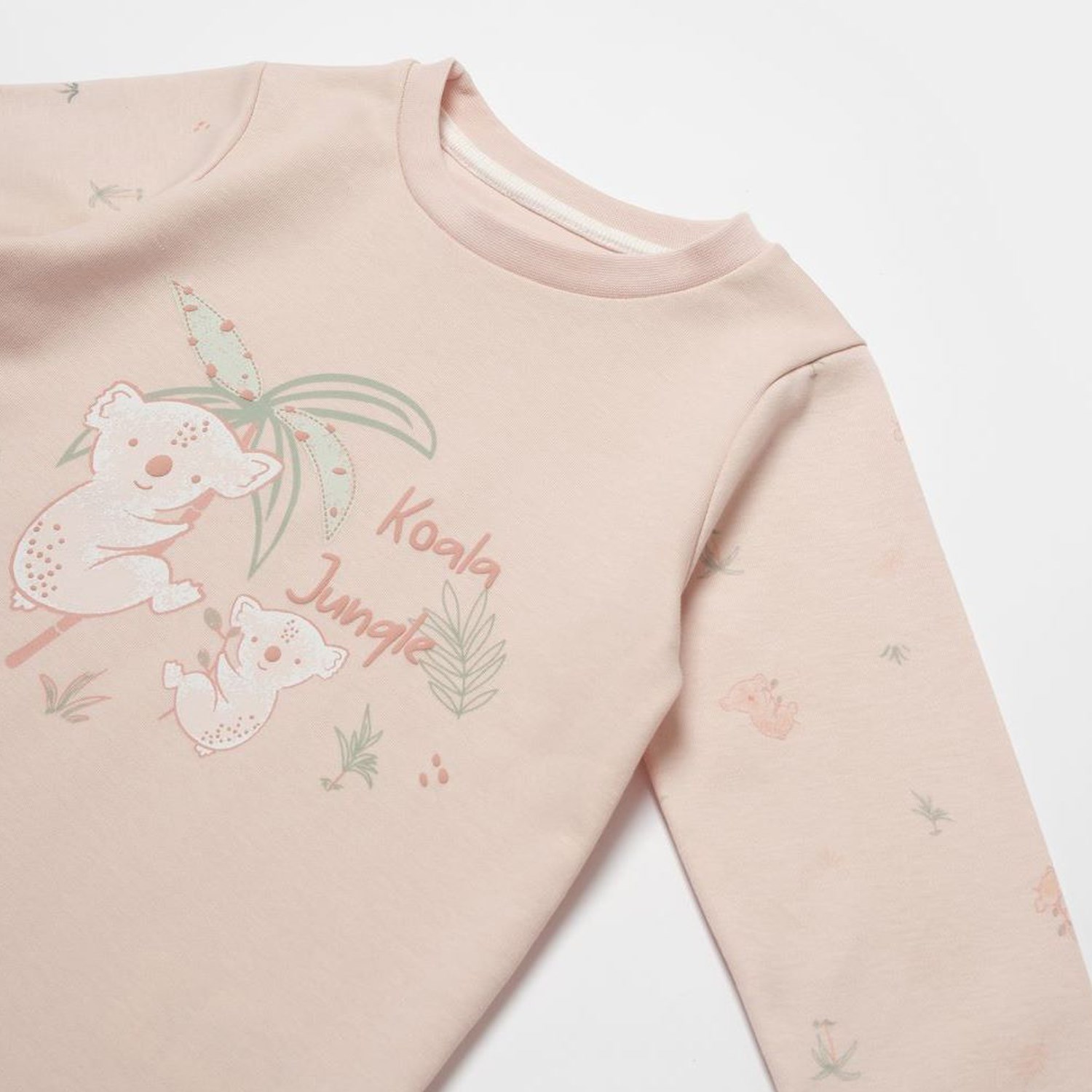 Biorganic Koala Jungle Pijama Takımı 59778 Pembe