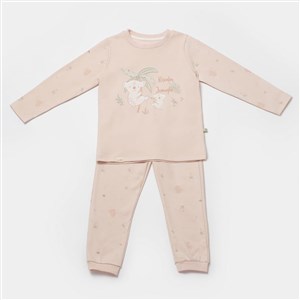 Biorganic Koala Jungle Pijama Takımı 59778 Pembe