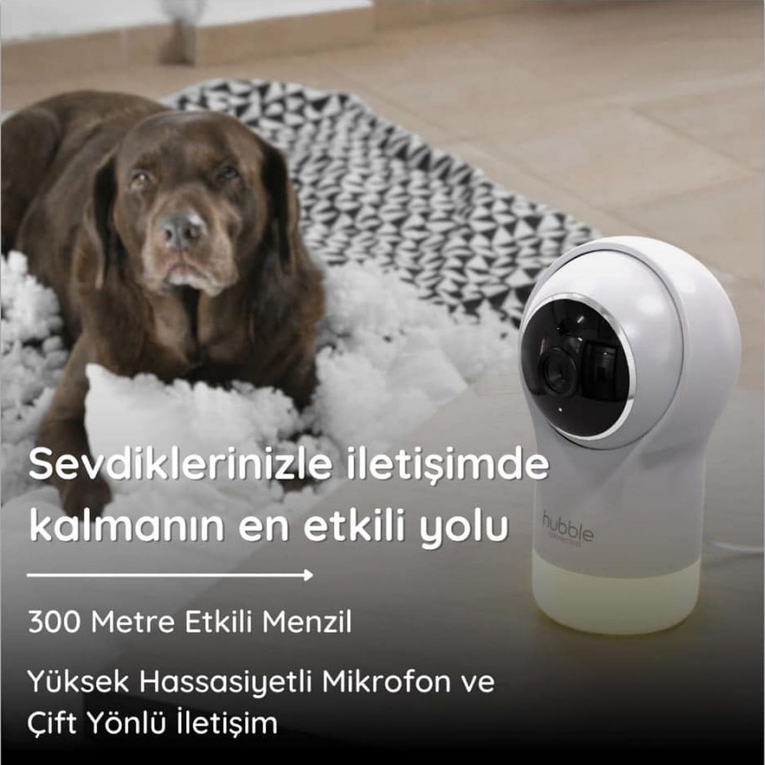Hubble HD Wi-Fi Dijital Bebek Kamerası + Gece Lambası HBL14 