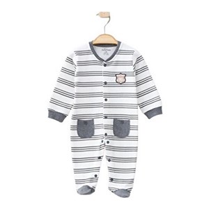 Aziz Bebe Bebek Tulumu 6847 Ekru