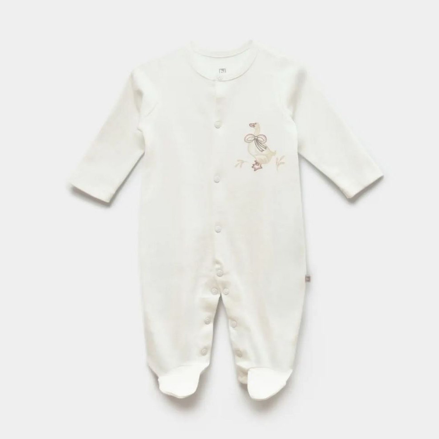 Bibaby Twinn Duck Bebek Tulumu 60725 Ekru-Pembe