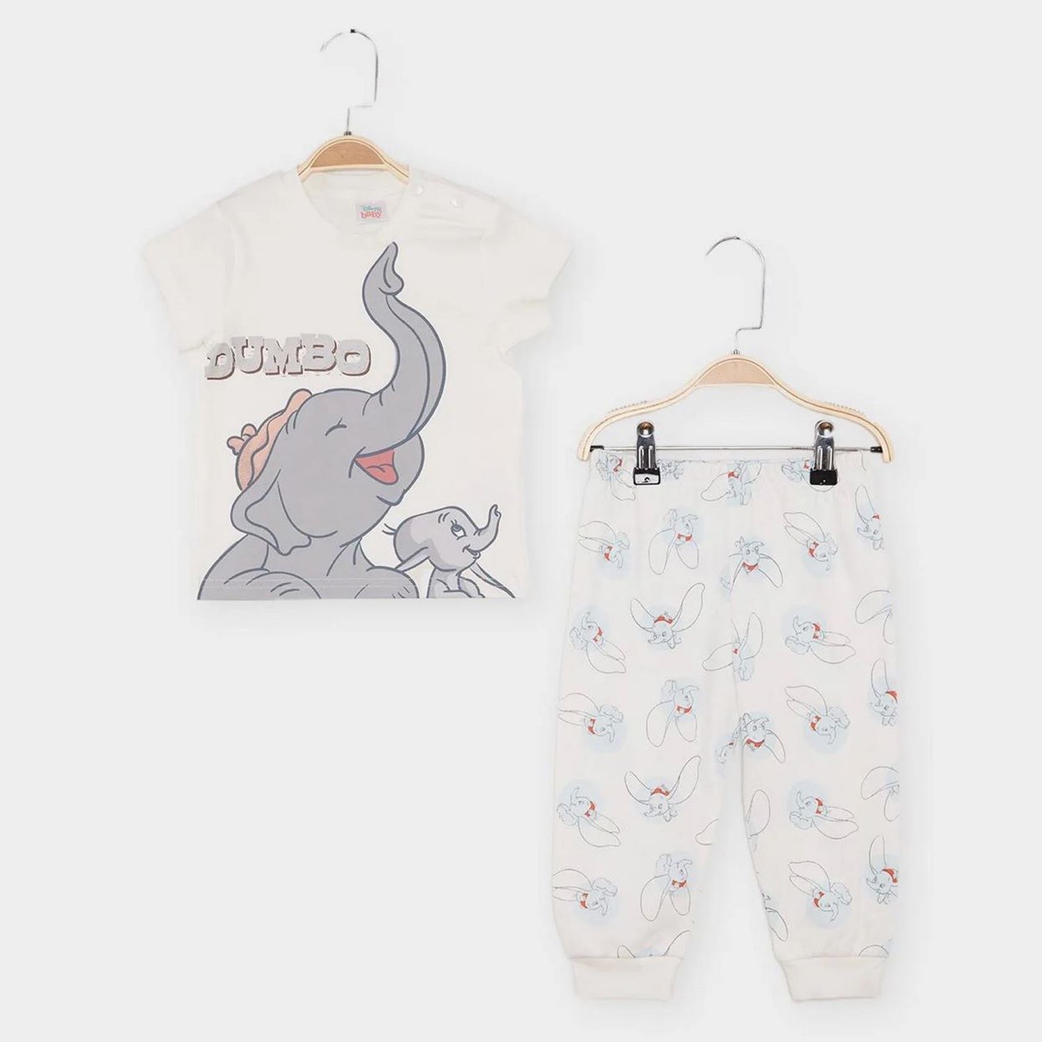 Çimpa Dumbo Pijama Takımı 21832  Ekru