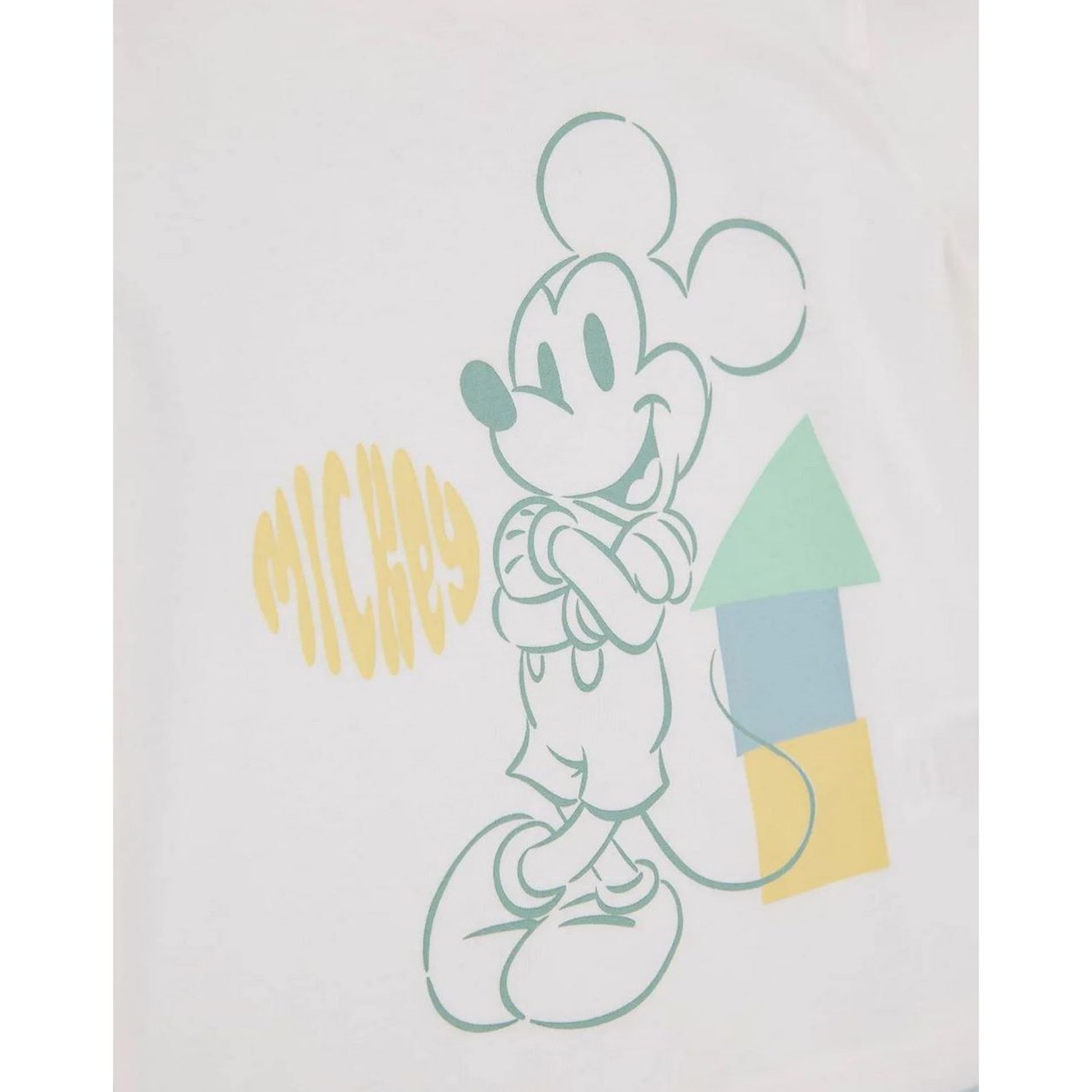 Çimpa Mickey Bebe Pijama Takımı 21741 Ekru