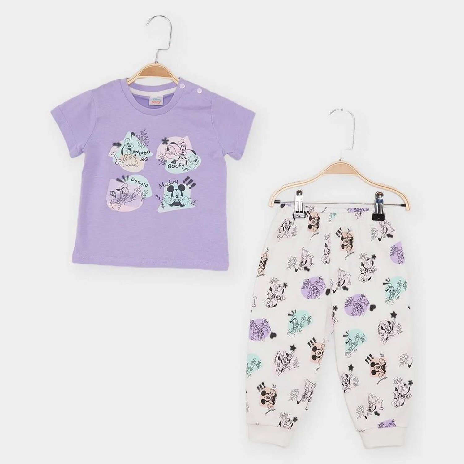 Çimpa Minnie Bebe Pijama Takımı 21789 Lila