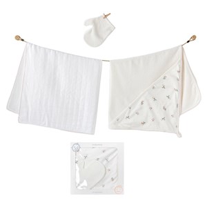Andywawa Bebek Havlu Takım 80x80 Cm AC25366 Ekru