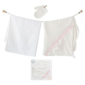 Andywawa Bebek Havlu Takım 80x80 Cm AC25365 Ekru