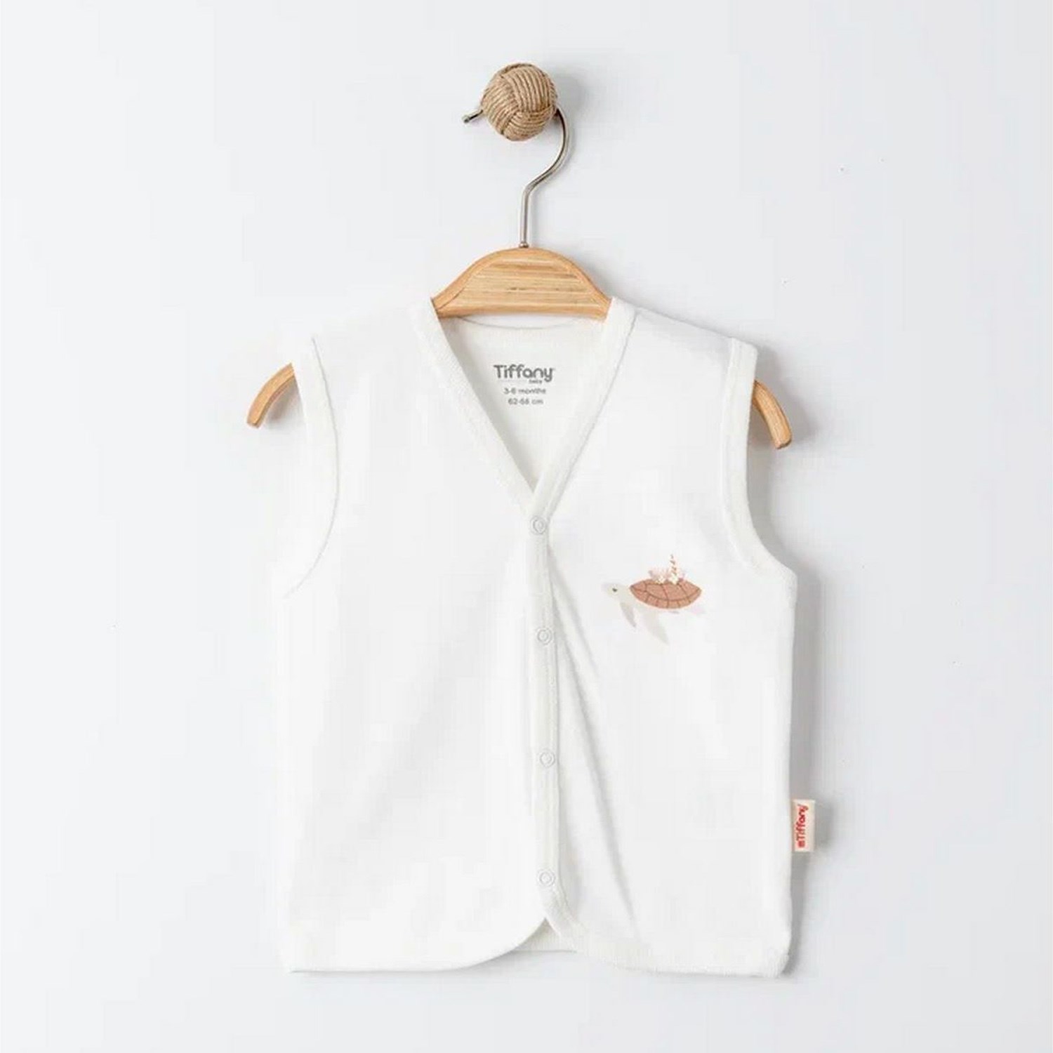 Tiffany Baby Turtles Theme 3'lü Yelek 19005 Ekru