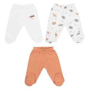 Tiffany Baby Turtles Theme 3'lü Patikli Pantolon 19007 Ekru