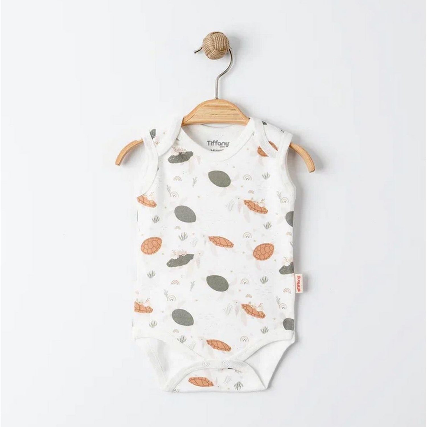 Tiffany Baby Turtles Theme 3'lü Atlet Badi 19009 Ekru