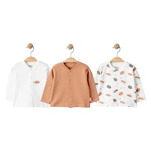 Tiffany Baby Turtles Theme 3'lü Hırka 19027 Ekru