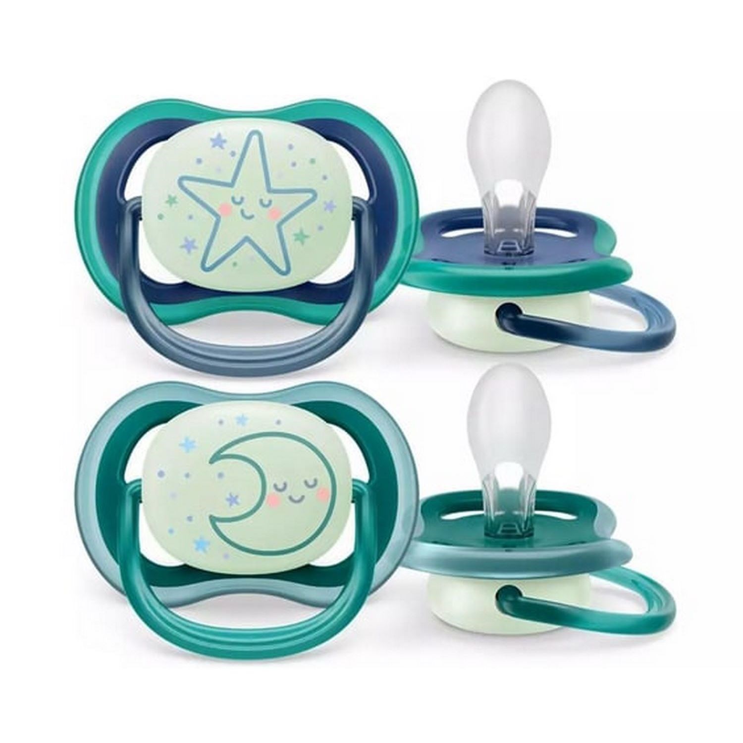 Philips Avent Ultra Air 2'li Gece Emziği 6-18 Ay SCF376/13 Şeffaf