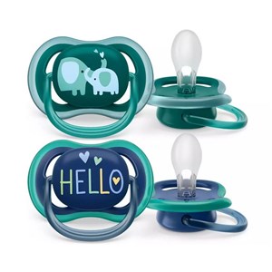 Philips Avent Ultra Air 2'li Emzik 18+ Ay Erkek SCF349/18 Şeffaf