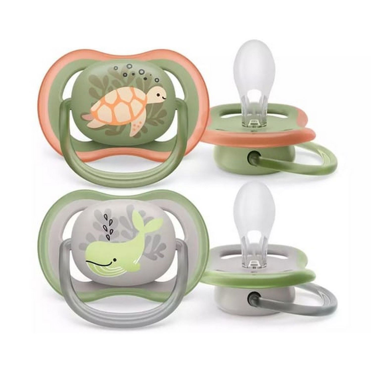 Philips Avent Ultra Air 2'li Emzik 6-18 Ay Erkek SCF085/60 Şeffaf