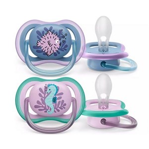 Philips Avent Ultra Air 2'li Emzik 6-18 Ay Kız SCF085/61 Şeffaf