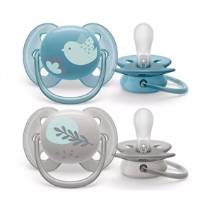 Philips Avent Ultra Yumuşak 2'li Emzik 6-18 Ay SCF091/15 Şeffaf