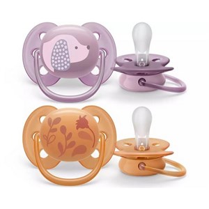 Philips Avent Ultra Yumuşak 2'li Emzik 6-18 Ay SCF091/18 Şeffaf