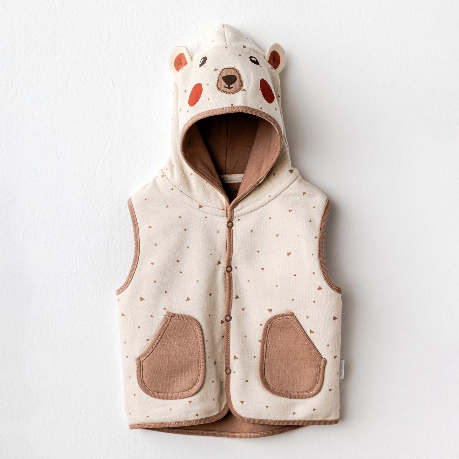 Andywawa Adventurous Bear Bebek Yeleği AC25028 Bej