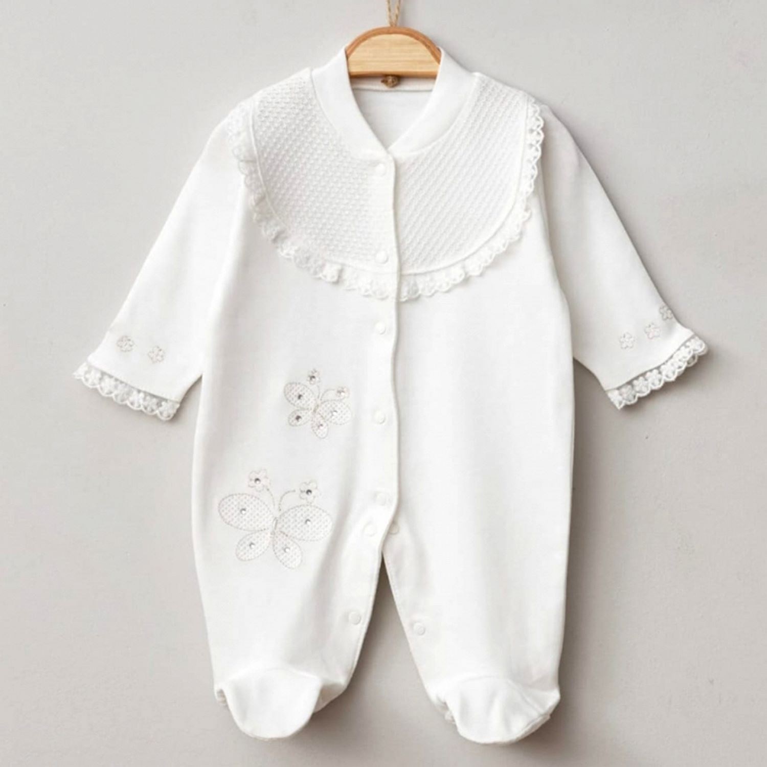Gaye Bebe Bebek Tulumu 2282 Beyaz
