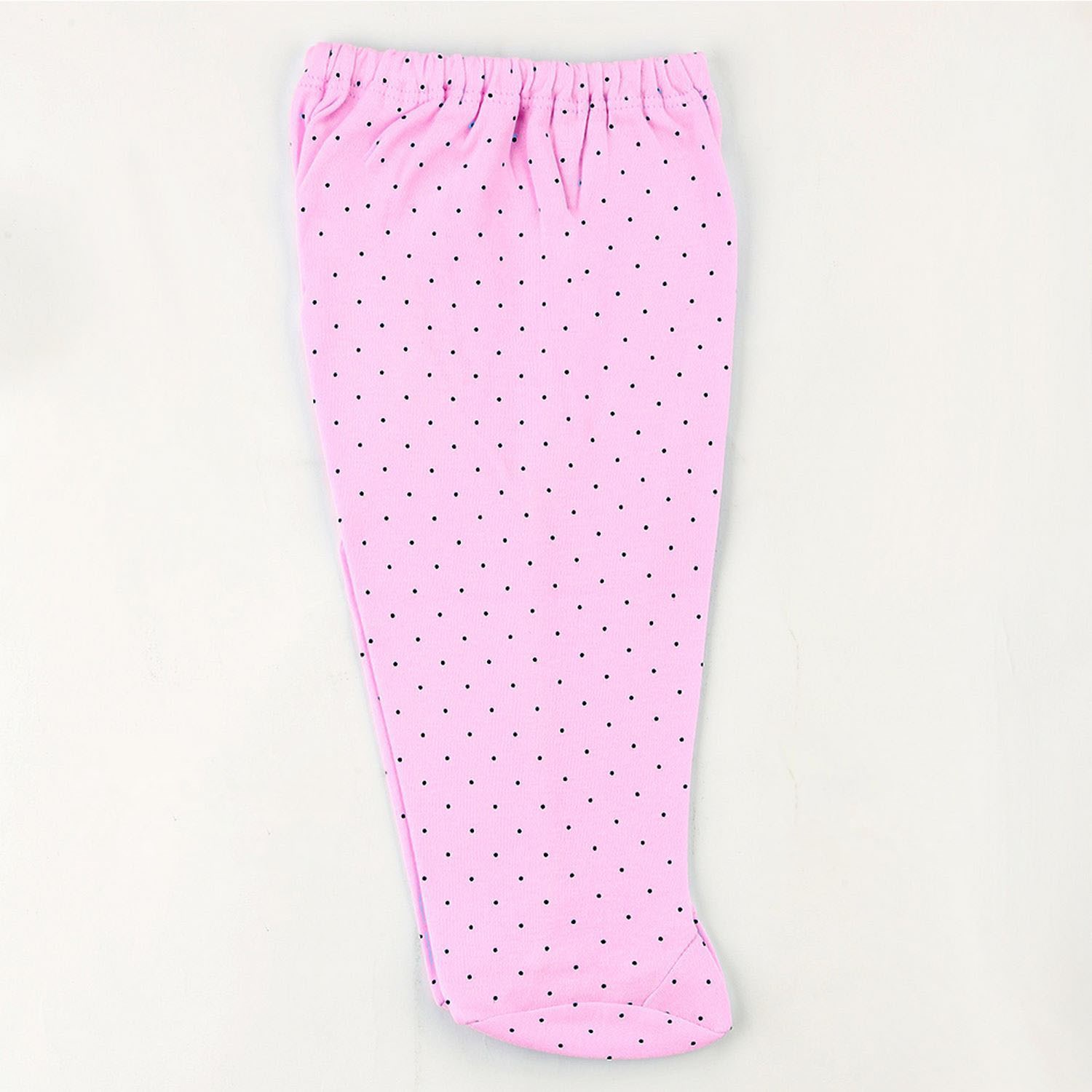 Sebi Bebe Nokta Puanlı Patikli Bebek Pantolonu 5922 Pembe