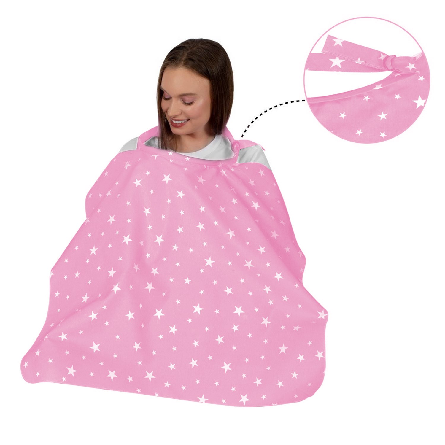 Sevi Bebe Tokalı Anne Emzirme Örtüsü 6372 Pembe