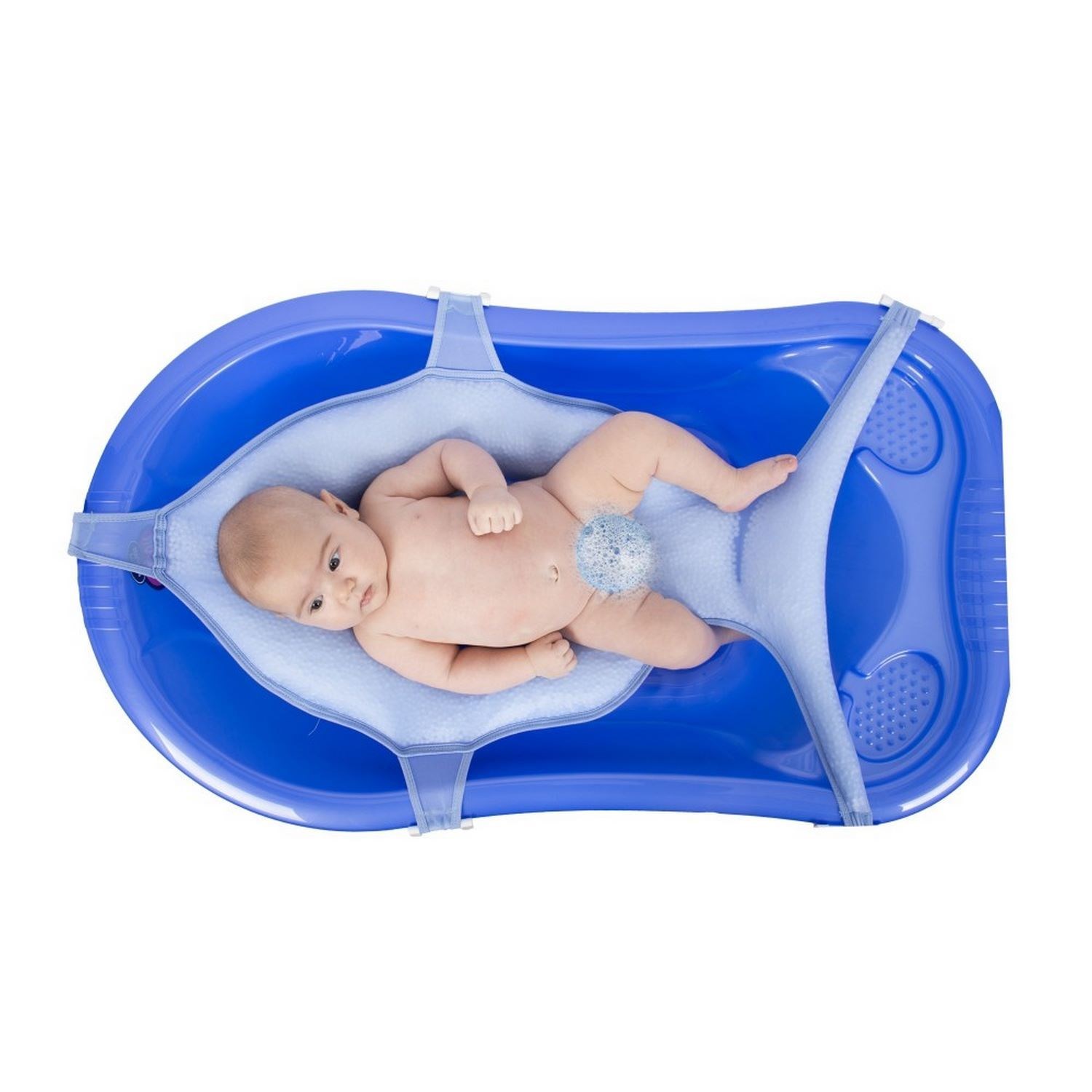 Sevi Bebe Çok Fonksiyonlu Banyo File ve Minderi 8697 Mavi